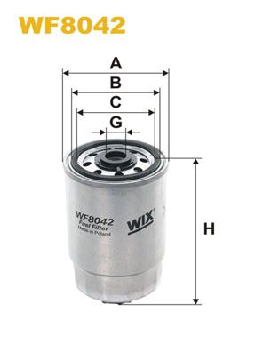 WIX FILTERS Kütusefilter WF8042